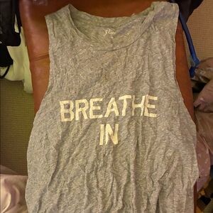 JCREW BREATHE IN BREATHE OUT TANK